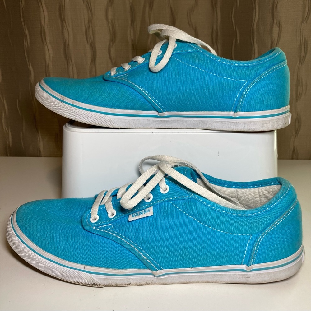 Vans Authentic Era Blue Women's 8 Skate Shoes Blue Low Top Lace Up Canvas